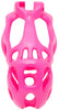 The front of a pink Hera barrel lock cage in large size.