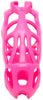 The front of a pink Hera barrel lock cage in XXL size.