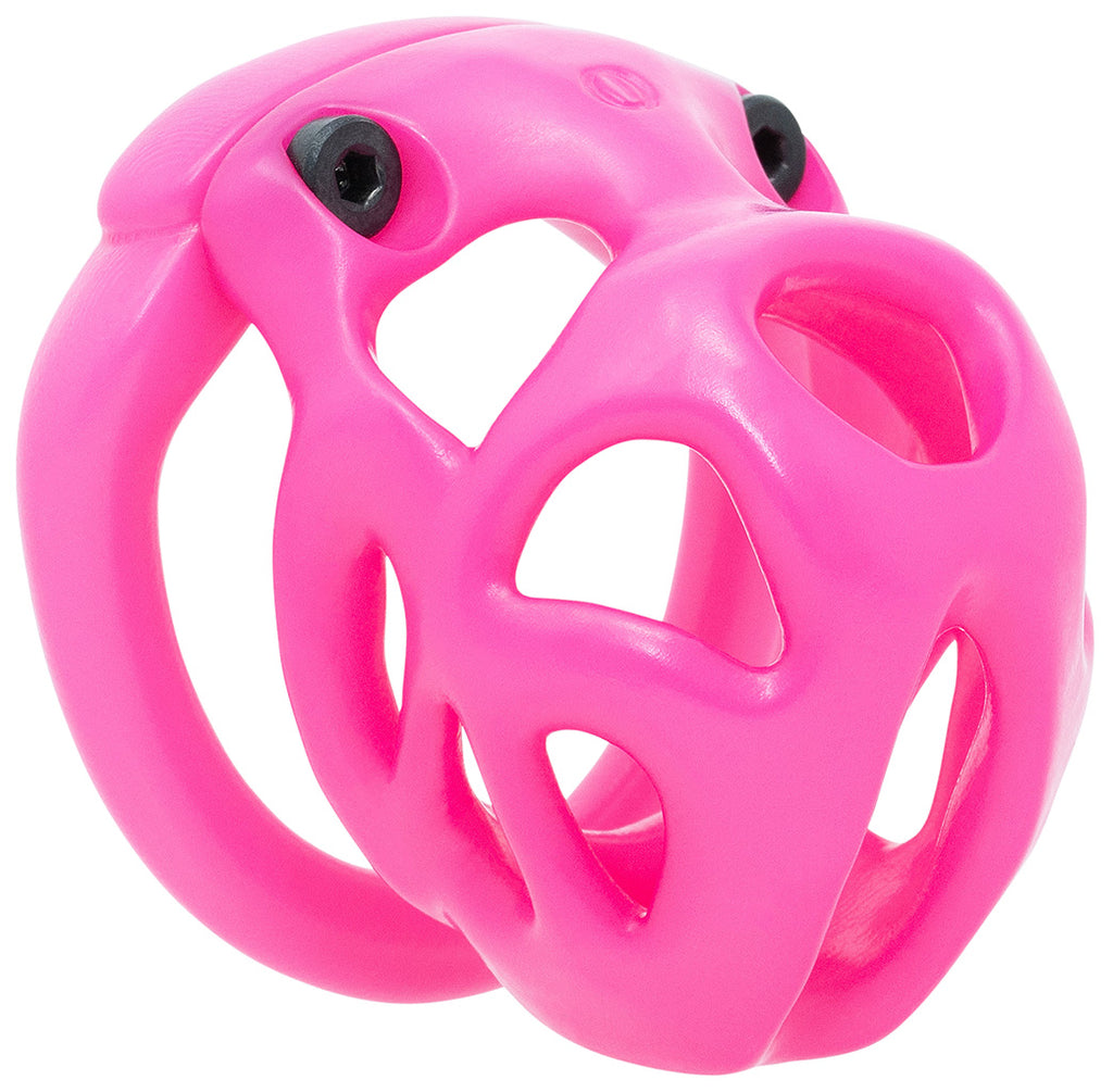 Pink Hera chastity kit in XS size with a hexlock system.