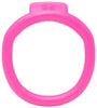 Pink Olympus 3D printed 52mm chastity back ring with a barrel lock system.