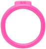 Pink Olympus 3D printed 56mm chastity back ring with a barrel lock system.