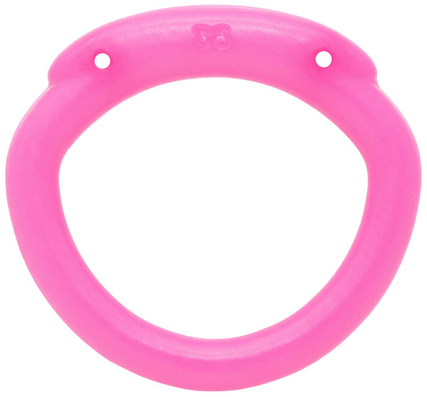 Pink Olympus 3D printed 36mm chastity back ring with a hexlock system.