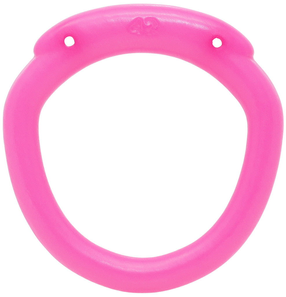 Pink Olympus 3D printed 42mm chastity back ring with a hexlock system.