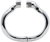 55mm stainless steel hinged chastity device back ring.