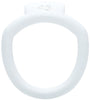 White Olympus 3D printed 45mm chastity back ring with a barrel lock system.