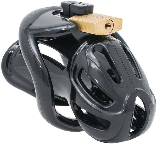 Black small HoD370S male chastity cage.