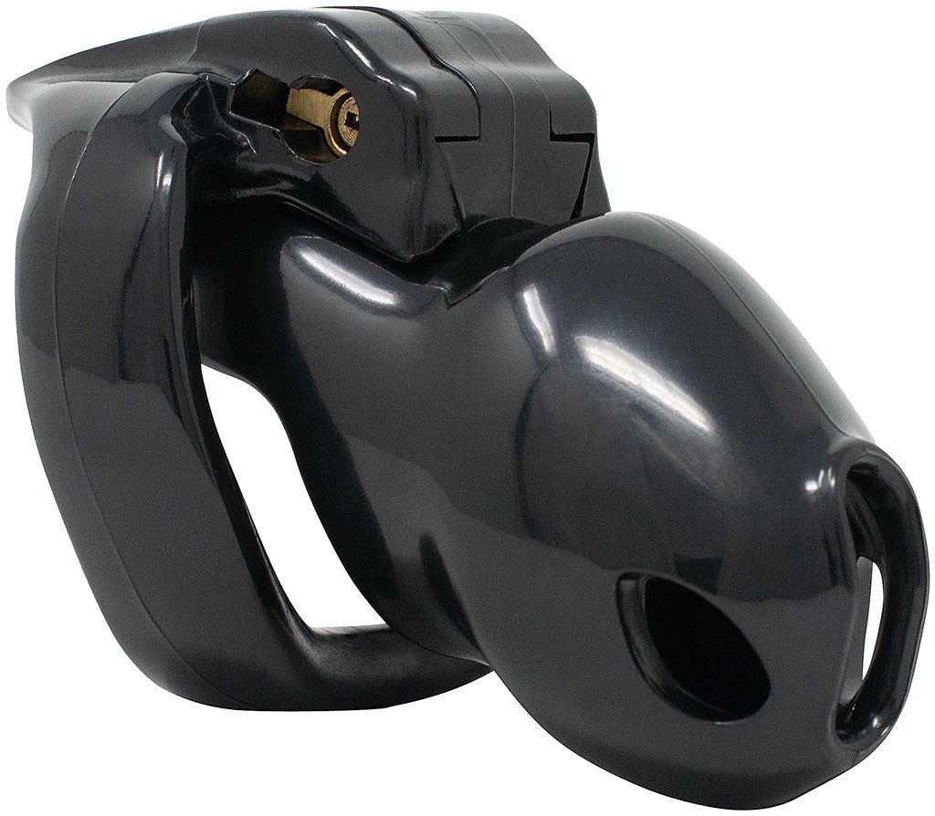 Small black Holy Trainer V4 chastity device.