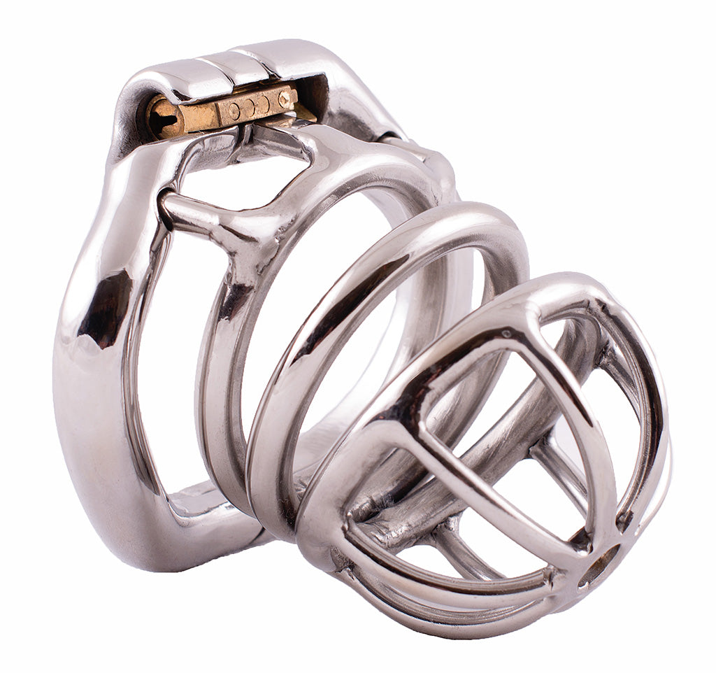 Standard S100 steel male chastity device