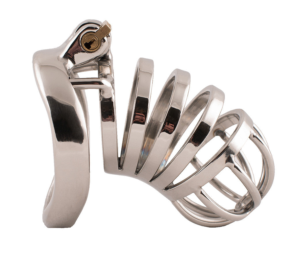 Side of HoD S77 chastity device