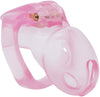 Nano pink transparent House Trainer V4 chastity device.